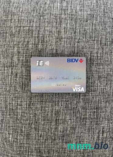 Vietnam BIDV visa obciążyć card wygląd fotograficzny skan PSD + zdjęcie